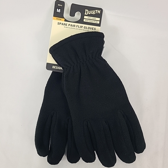 Duluth Men's Trading Cozy Fleece Warm Spare Pair Flip Gloves Winter Soft Sz M - Picture 1 of 7
